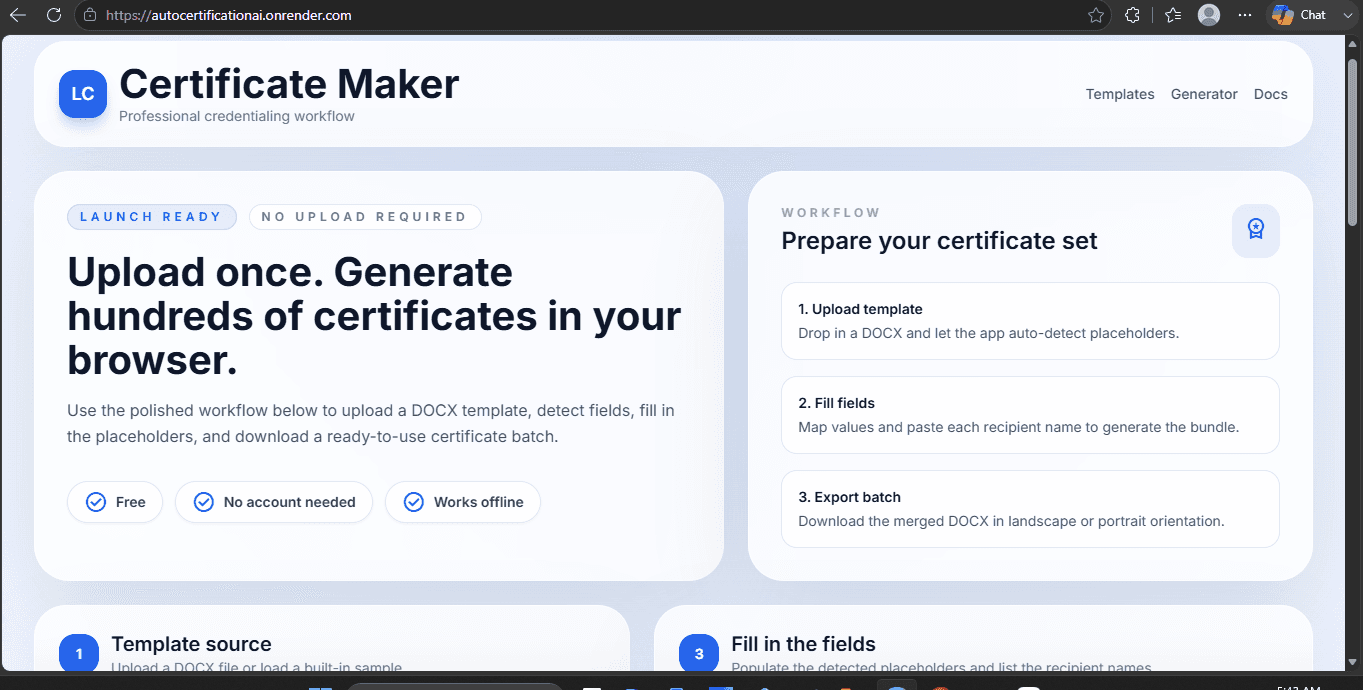 AutoCertificationAI